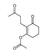 3-acetoxy-2-(3-oxo-butyl)-cyclohex-2-enone结构式