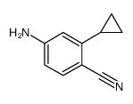 4-amino-2-cyclopropylbenzonitrile Structure
