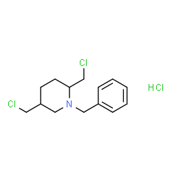 1-BENZYL-2,5-BIS(CHLOROMETHYL)PIPERIDINE HYDROCHLORIDE结构式