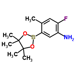 2-氟-4-甲基-5-(4,4,5,5-四甲基-1,3,2-二氧硼杂环戊烷-2-基)苯胺图片