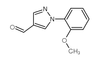 1-(2-methoxyphenyl)-1H-pyrazole-4-carbaldehyde structure