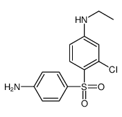 4-(4-aminophenyl)sulfonyl-3-chloro-N-ethylaniline Structure