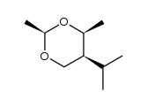 (2R,4S,5S)-5-isopropyl-2,4-dimethyl-1,3-dioxane Structure