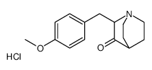 2-[(4-methoxyphenyl)methyl]-1-azoniabicyclo[2.2.2]octan-3-one,chloride结构式