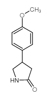 4-(4-甲氧基苯基)吡咯烷-2-酮结构式