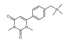 1,3-dimethyl-6-(4-((trimethylsilyl)methyl)phenyl)pyrimidine-2,4(1H,3H)-dione Structure