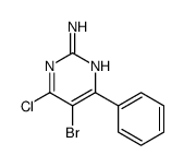 5-bromo-4-chloro-6-phenylpyrimidin-2-amine Structure