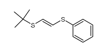 (ξ)-1-tert-butylsulfanyl-2-phenylsulfanyl-ethylene结构式