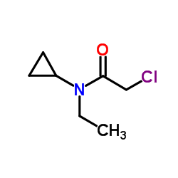 2-Chloro-N-cyclopropyl-N-ethylacetamide结构式