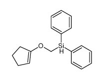 cyclopenten-1-yloxymethyl(diphenyl)silane结构式