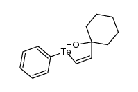 (Z)-1-(2-(phenyltellanyl)vinyl)cyclohexanol结构式