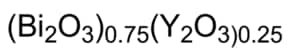 Bismuth oxide-yttria stabilized结构式