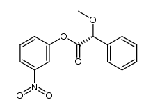 (-)-(R)-m-nitrophenyl α-methoxyphenylacatate结构式