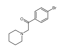 1-(4-bromo-phenyl)-2-piperidin-1-yl-ethanone结构式