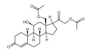 18-hydroxy-19-norcorticosterone 18,21-diacetate Structure