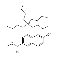 tetra-n-butylammonium salt of methyl 6-hydroxy-2-naphthoate结构式