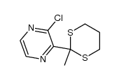 2-chloro-3-(2-methyl-1,3-dithian-2-yl)pyrazine Structure