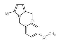 5-溴-1-(4-甲氧基苄基)吡咯-2-甲醛结构式