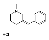 (3Z)-3-benzylidene-1-methylpiperidine,hydrochloride结构式