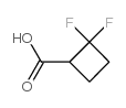 2,2-difluorocyclobutanecarboxylic acid Structure