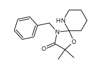 4-benzyl-2,2-dimethyl-1-oxa-4,6-diazaspiro[4,5]decan-3-one Structure