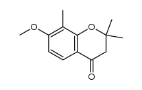 7-methoxy-2,2,8-trimethyl-4-chromanone结构式