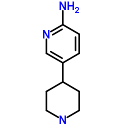 5-(4-Piperidinyl)-2-pyridinamine结构式