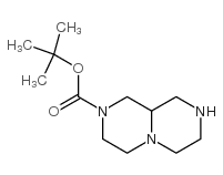 叔丁基八氢-1H-吡嗪并[1,2-a]哌嗪-2-羧酸酯结构式