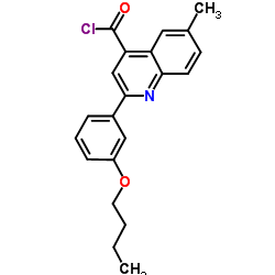 2-(3-Butoxyphenyl)-6-methyl-4-quinolinecarbonyl chloride图片