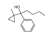 1-(1-Methyl-cyclopropyl)-1-phenyl-pentan-1-ol结构式