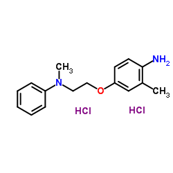 2-Methyl-4-{2-[methyl(phenyl)amino]ethoxy}aniline dihydrochloride Structure