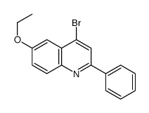 4-bromo-6-ethoxy-2-phenylquinoline结构式
