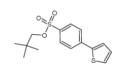 neopentyl 4-(2-thienyl)benzenesulfonate结构式