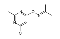 O-(2-methyl-4-chloropyrimidin-6-yl)oxime of acetone结构式