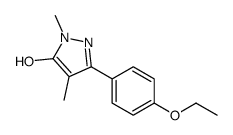 3-(4-Ethoxyphenyl)-1,4-dimethyl-1H-pyrazol-5-ol Structure