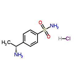 (R)-4-(1-aminoethyl)benzenesulfonamide hydrochloride structure