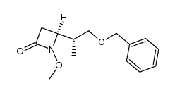 (S)-4-((R)-1-(benzyloxy)propan-2-yl)-1-methoxyazetidin-2-one结构式