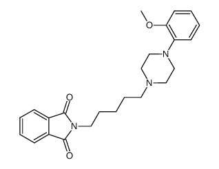 1-(2-methoxyphenyl)-4-<5-(2-phthalimido)pentyl>piperazine结构式