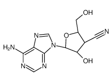 (2S,3S,4R,5R)-5-(6-aminopurin-9-yl)-4-hydroxy-2-(hydroxymethyl)oxolane-3-carbonitrile Structure