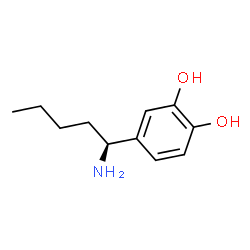 4-((1S)-1-AMINOPENTYL)BENZENE-1,2-DIOL结构式