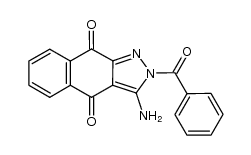 3-amino-2-benzoyl-2H-benzo[f]indazole-4,9-dione Structure