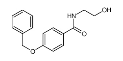 N-(2-hydroxyethyl)-4-phenylmethoxybenzamide Structure