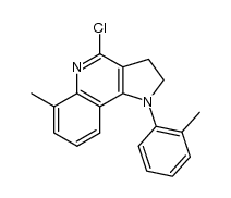 1-(2-methylphenyl)-4-chloro-6-methyl-2,3-dihydropyrrolo[3.2-c]quinoline Structure