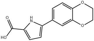 5-(2,3-二氢苯并[B][1,4]二氧杂环己烯-6-基)-1H-吡咯-2-羧酸图片