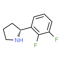 (2R)-2-(2,3-DIFLUOROPHENYL)PYRROLIDINE结构式