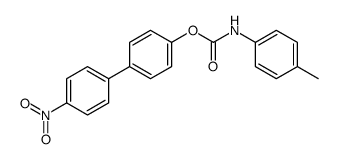 [4-(4-nitrophenyl)phenyl] N-(4-methylphenyl)carbamate结构式