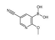 (5-cyano-2-methoxypyridin-3-yl)boronic acid Structure