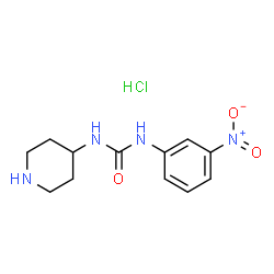 1-(3-Nitrophenyl)-3-(piperidin-4-yl)ureahydrochloride Structure