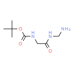 Carbamic acid, [2-[(aminomethyl)amino]-2-oxoethyl]-, 1,1-dimethylethyl ester Structure