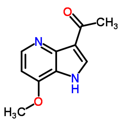 1-(7-Methoxy-1H-pyrrolo[3,2-b]pyridin-3-yl)ethanone结构式